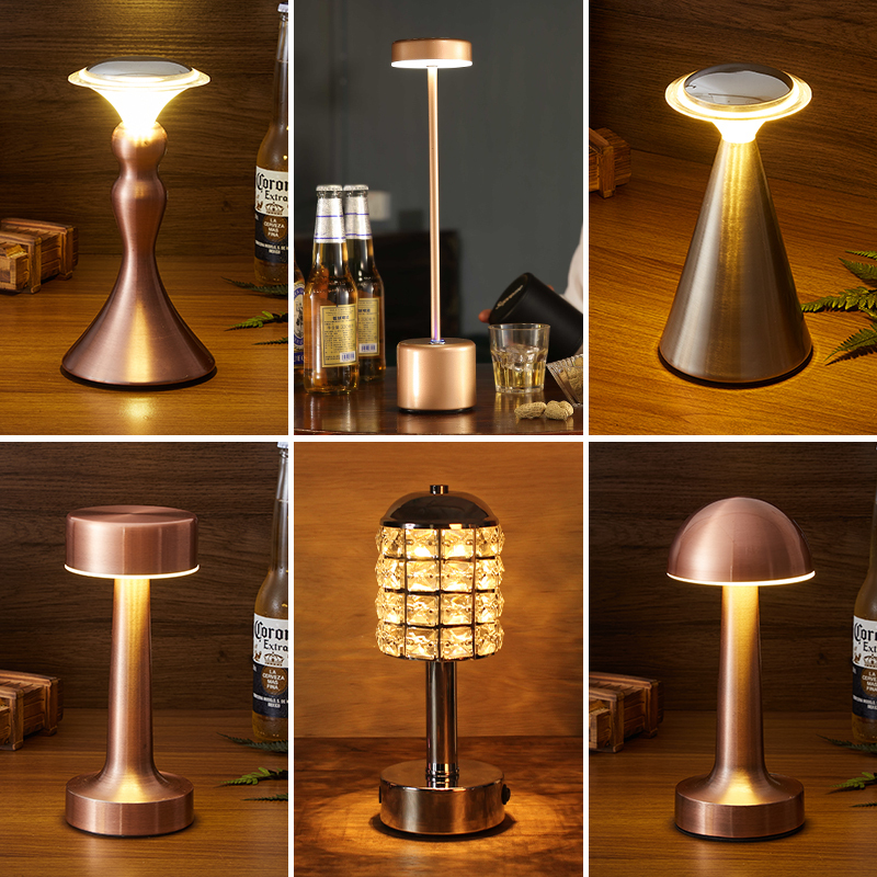 Retro Bar Table Lamp, Rechargeable Outdoor Table Lamp, Desktop Atmosphere Lamp, Night Light, Dining Table Atmosphere Lamp, Bar Table Lamp