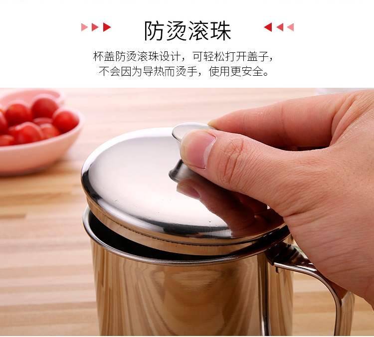 Thép không gỉ 304 miệng ly trẻ em người lớn có nắp cốc sữa uống cốc tay cốc cốc cốc cà phê có tay cầm chai đựng nước thủy tinh