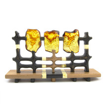 Natural amber beeswax beads hand string pendant Sweater necklace Chanterelle yellow beads Chanterelle yellow ring female live