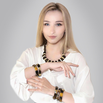 Natural Russian amber Old beeswax pendant Hand string Single bead ring Raw ore rough stone drop earrings Necklace Sweater chain for women