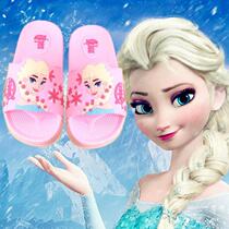Beach Shoes Home Girl Slippers Non-slip Summer Home Summer Love Sand Outdoor outside wearing 3-year-old children Home Soft