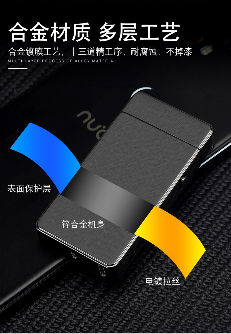 Arc sạc nhẹ cảm ứng vân tay laser chống gió người đàn ông sáng tạo USB thuốc lá điện tử nhẹ hơn để gửi bạn trai những chiếc bật lửa độc và lạ