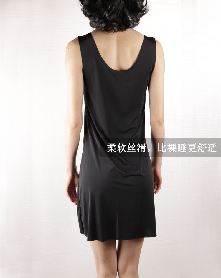 Băng lụa nightdress nữ lớn kích thước ăn mặc trong phần dài của siêu mỏng mùa hè cáp treo mà không có dấu vết bên trong chemise váy dưới váy đồ ngủ