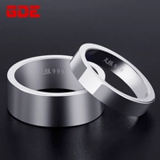 Nhẫn nam đơn bạc sterling mở rộng dày 999 chân nhẫn bạc cặp vợ chồng nhẫn ngón trỏ nhẫn nữ sterling bạc đơn giản