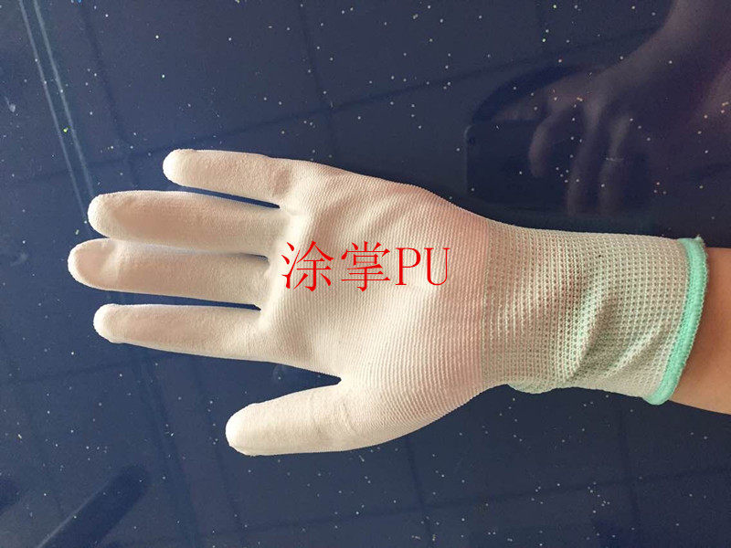 PU palm gloves dust-free anti-static gloves electronic factory dedicated labor coating gloves