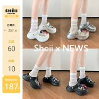 Высокие пляжные тапочки на платформе, обувь, туфли, сандалии, 8.5см