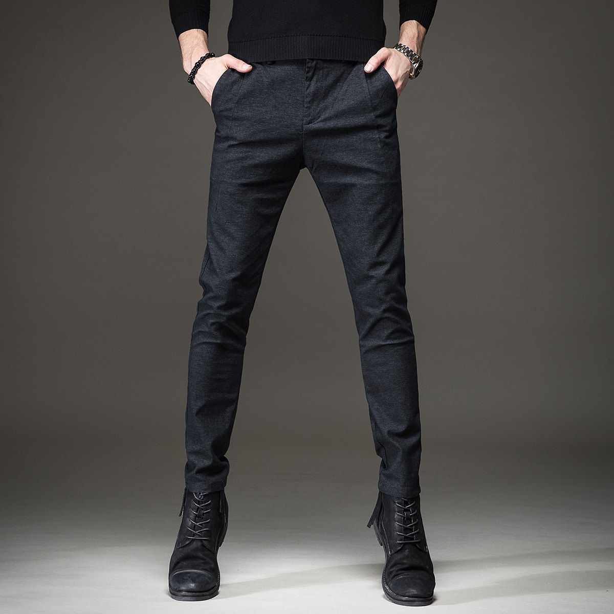 Hong Kong Tide 2019 Spring and Summer Leisure Pants for men's foot and wear Korean edition trend - style summer elastic pants