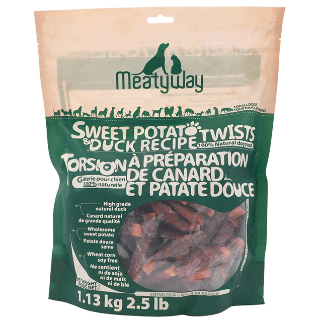 Meatyway No Additives Duck Dried Potato Sweet Rolls Pet Dog Snacks Duck Dried Potato Sweet Chicken Dried Teething