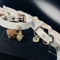 Handmade niche female M high-end snakeskin choker puppy two-dimensional durable black leather adult jewelry