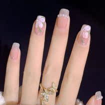 Wear A senior feel light and luxurious wearing Bundesliga patch spring summer beauty A pearl French style ice overdraft hand painted merrink