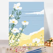 Creatine Painting Diy Material Youth Minimalist Edition Digital Oil Painting Landscape Floral Hand-painted Oil Painting color Painting paint