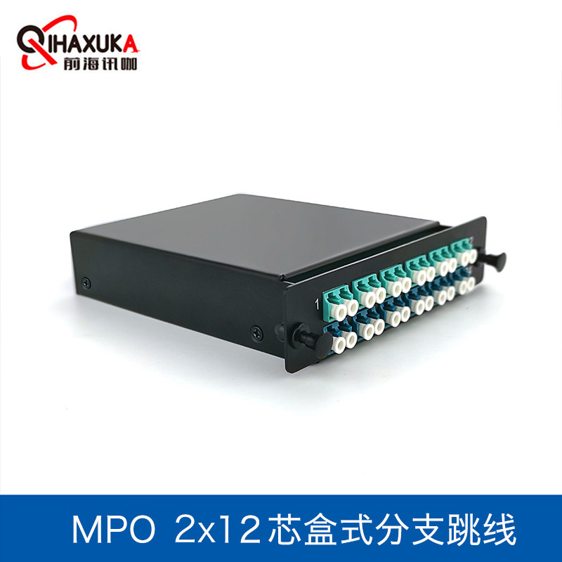 MPO jumper MPO-LC12 core cassette jumper single mode multimode 2 * MPO-LC12 core cassette jumper