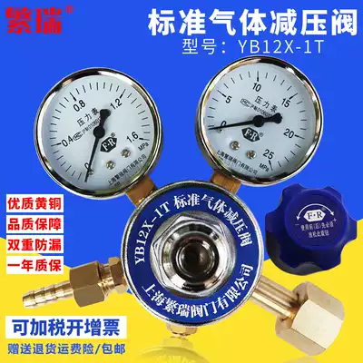 Standard gas pressure reducer YB12X-1T standard gas mixture high purity gas single stage small cylinder pressure reducing valve