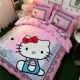 Kitty cotton bốn mảnh cotton boy girl dorm dorm kt Hello Kitty bốn mảnh quilt cover