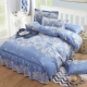 Mới phong cách Hàn giường denim váy bedspread Simmons bảo vệ giường bìa trượt Khăn 1.5 / 1.8 / 2.0m - Váy Petti