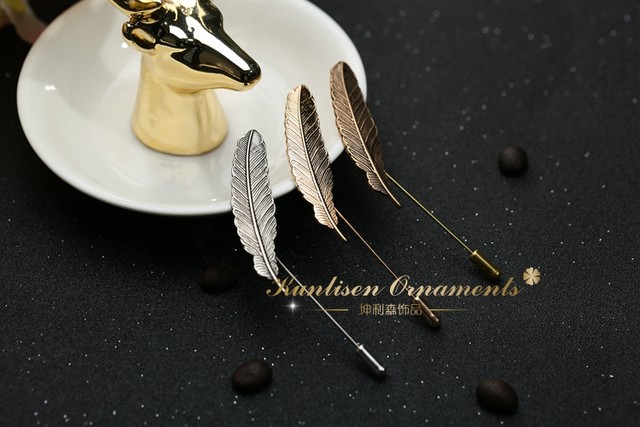 ແບບ retro ພາສາເກົາຫຼີ feather brooch corsage ສ້າງສັນງ່າຍດາຍ deer ຫົວ rabbit pine cone ຜູ້ຊາຍຊຸດ pin ເຄື່ອງປະດັບ