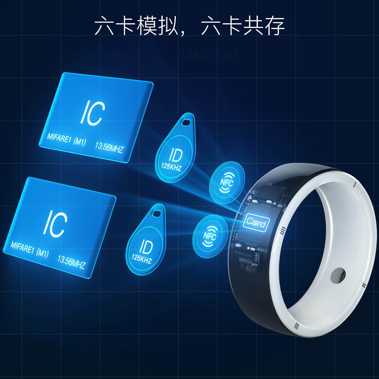 NFC智能戒指:小区门禁电梯一扫通行,科技感爆棚的钥匙新形态!-智能指环-淘宝好物网