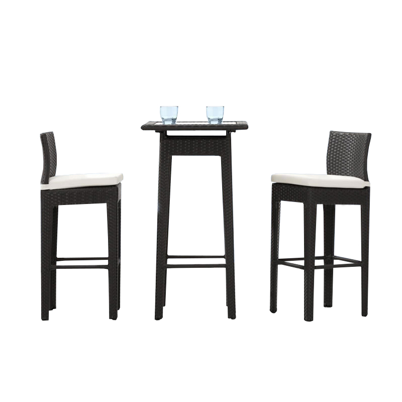 Wicker ghế ba mảnh đồ nội thất sân vườn ngoài trời thanh giải trí thời trang cao thanh ghế mây thanh bàn ghế kết hợp - Bàn ghế ngoài trời / sân bàn ghế ăn ngoài trời