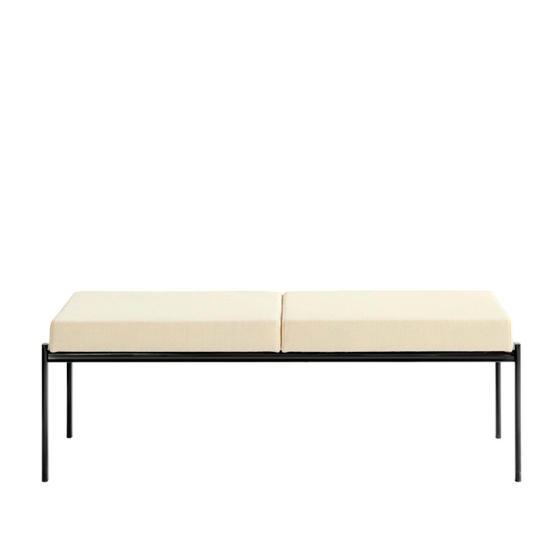 Nordic three-person wrought iron sofa combination living room self-installed double studio sofa chair bar single pedal creative