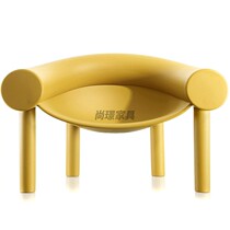 Outdoor public rest area Creative design Special-shaped glass fiber reinforced plastic paint custom furniture Horseshoe chair model room furniture