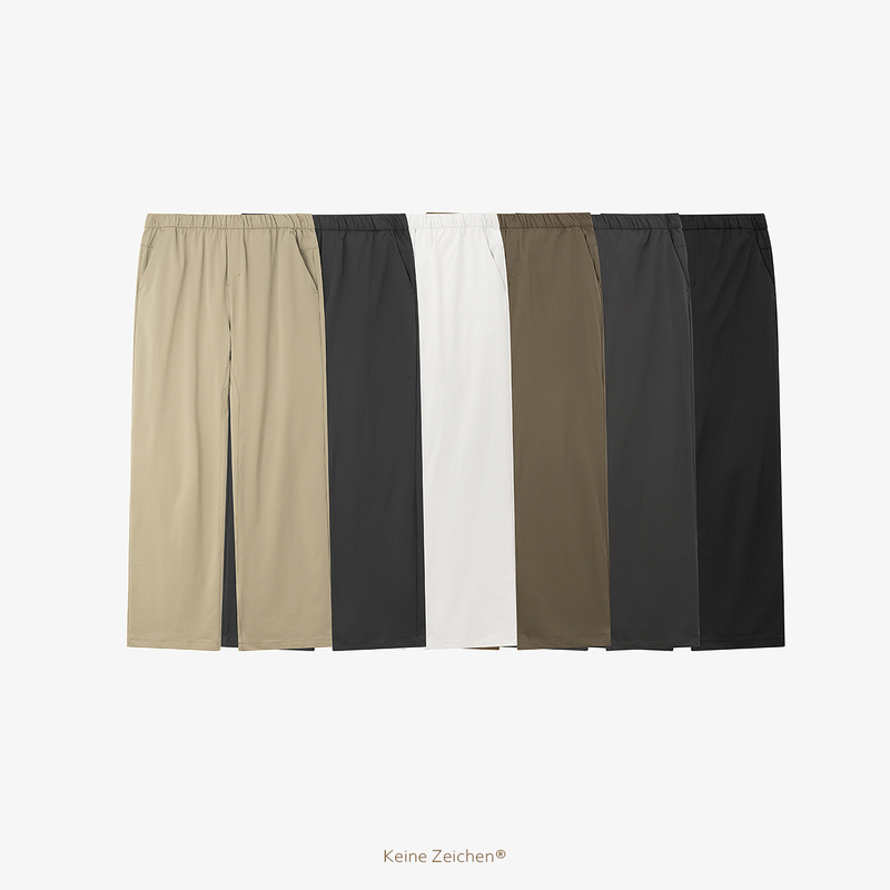No Logo / Toray Abc Classic Straight-Leg Loose Pants with Four-Way Stretch, Moisture-Wicking, Quick-Drying Casual Pants