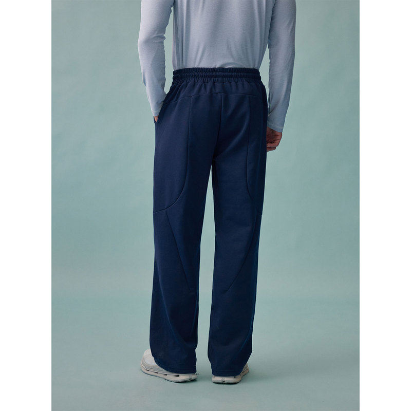 No Logo / Straight-Leg Deconstructed Air Layer Lycra Spandex Smooth Drape Four-Way Stretch Sports Training Pants