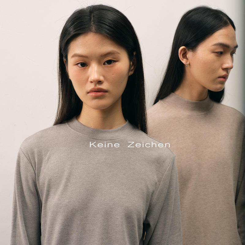 No Logo / Eco-Friendly Silk Round Neck Half-High Collar Warm Faux Cashmere Soft Silky Base Layer Long Sleeve No Logo / Eco-Friendly Silk Round Neck Half-High Collar Warm Faux Cashmere Soft Silky Base Layer Long Sleeve