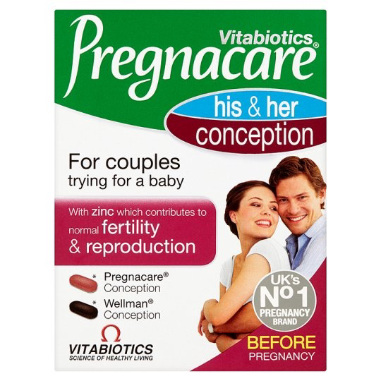 British original imported Pregnacare male and female progestational complex Nutritional Vitamin Folate 60 tablets