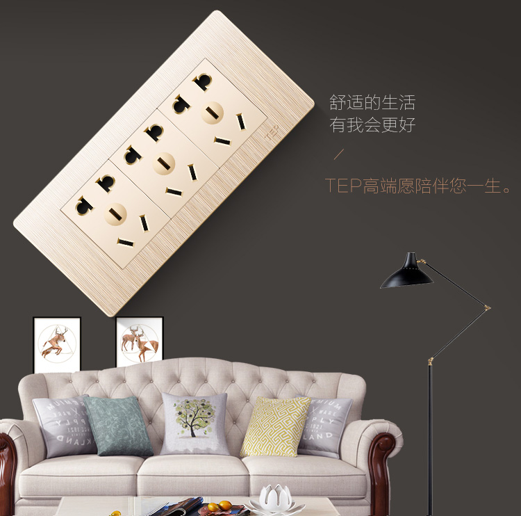 tivi lg 32 inch 118 loại công tắc ổ cắm tường hộ gia đình che giấu ba bốn chín 9 chín lỗ năm lỗ TV bảng kết hợp mô-đun máy tính - TV tivi lg 50 inch