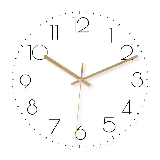 Hanyi ink simple wall-mounted quartz clock and watch