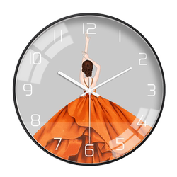 Orange Years Creative Clock Wall Clock Living Room Silent Modern Minimalist Clock Quartz Clock Home Decoration Internet Celebrity Clock