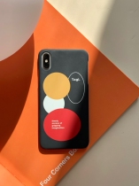 Tagi Ball yellow and white red Ball shell original design iphone black hand Oil feel transparent phone case