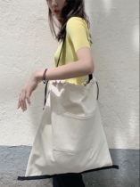 Tagi freckles bag canvas bag womens shoulder ins large capacity wild green shopping daily attendance Fitness Bag