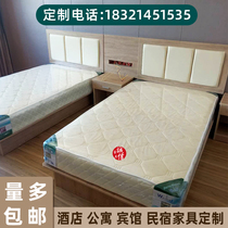 Hotel furniture standard room full bed chain Shanghai B & B apartment room Express Hotel rental room 1 2 double bed