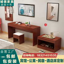 Hotel TV cabinet luggage cabinet combination furniture hotel special study simple desk apartment hotel standard room customization