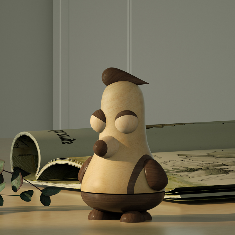 Zodiac Chicken Solid Wood Electronic Music Box Original Bluetooth Sound Children Girls Girl Boy Birthday Gift Lettering 