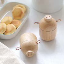 Several people design creative toothpick box Nordic ins restaurant Home personality cartoon cute Net red pig toothpick tube