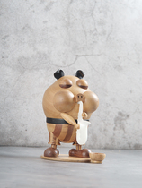 Jazz Pig Original Wood Electronic Eight Box Music Box Fittings for Bluetooth Sound Childrens Gift Engraved