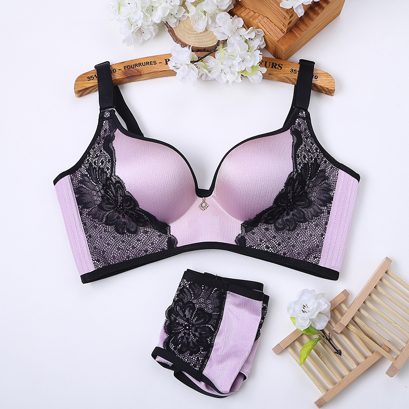 Nâng cấp rất nhiều phần ren mỏng chính hãng không có vòng ngực bằng thép đặt bề mặt mịn màng thoải mái thu thập đồ lót đồ lót xuất khẩu