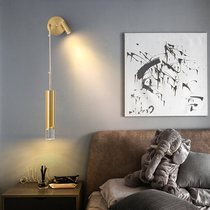 Nordic Bedroom Bed Head Lamp Wall Lamp Minima Light Lavish Living Room TV Background Wall Hotel Room LED Trim Luminaire