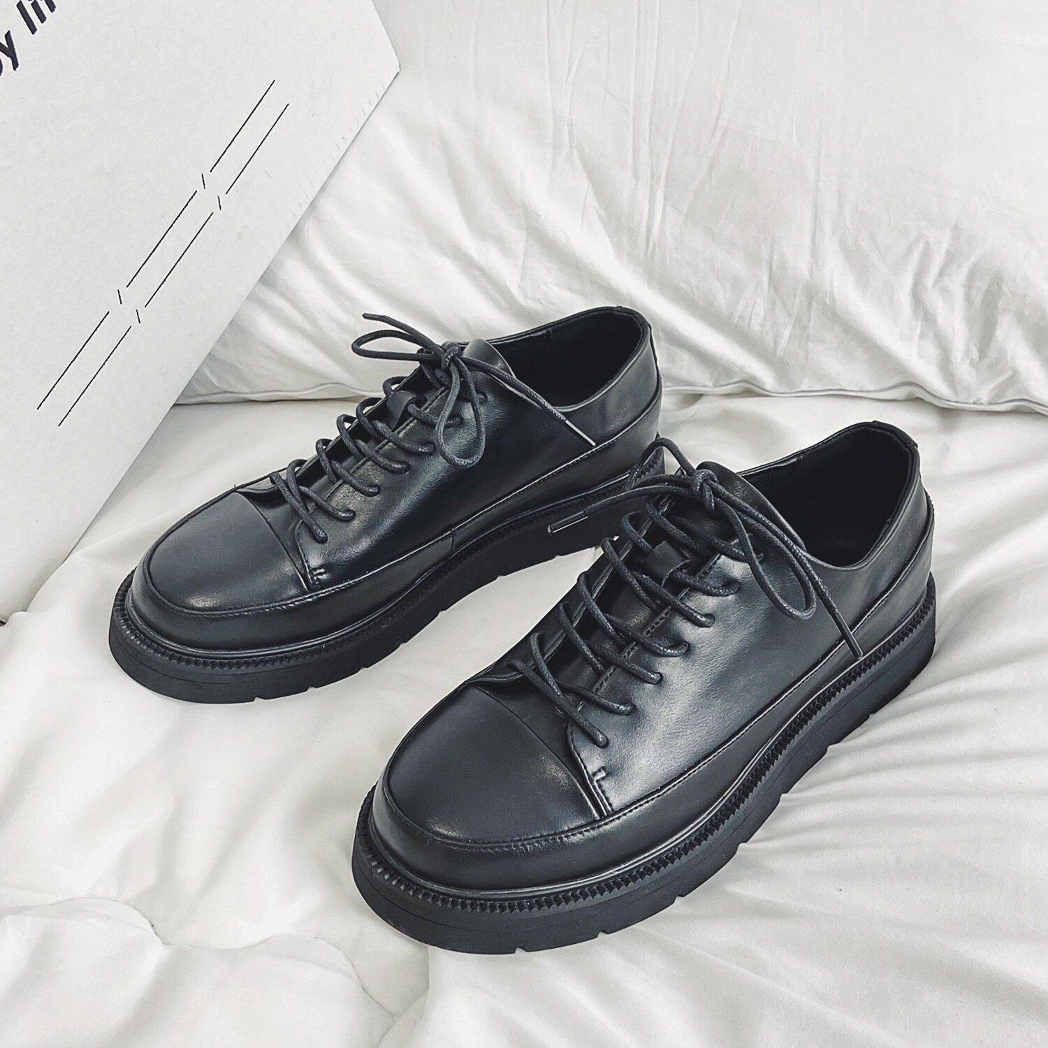 British ins small leather shoes trendy handsome casual shoes wild Korean shoes men's trendy shoes new youth men's shoes