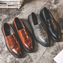 2021 Summer new leather shoes Mens leather shoes Trend 100 Lap Breathable Business Casual Shoes A foot in mens shoes