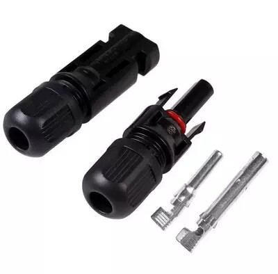 MC4 male plug MC4 connector photovoltaic component panel connector pair (1 male 1 mother)