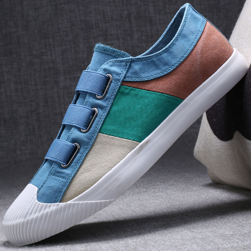 Shuilan (Low Help) & Free Freight Insuranceventilation The old Beijing cloth shoes leisure time skate shoes Spring and summer Men's Shoes Fashion shoes 2021 new pattern Kick on man canvas shoe
