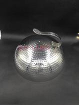 Hammer point stainless steel teppanyaki cover Japanese steak cover Export Japanese barbecue round plate cover Stainless steel vegetable cover