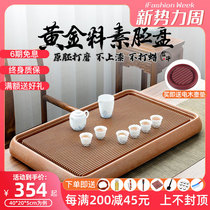  Taurus original embryo plate bakelite tea plate German household simple solid wood tea sea New Chinese style bakelite size tea table