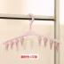 [4 Gói] móc treo quần áo gia đình nhiều clip móc treo quần áo trẻ em giá phơi đồ nhựa giá đỡ gió - Hệ thống giá giặt máy cắt lông xù trên quần áo Hệ thống giá giặt