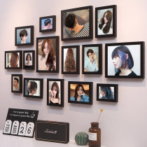 Beauty Hair Shop Decoration Hanging Painting Hair Salon Retro Hairstyle Picture Wall Painting Hairstyle Hair Shop Photo Frame Combo Background Wall Decoration