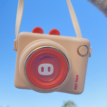 Mini Small Fan Hung Neck Small Pig Camera Portable Carry-on Small-free girl Heart Handheld cute student