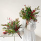 Artificial flower small fresh green pine needles bouquet